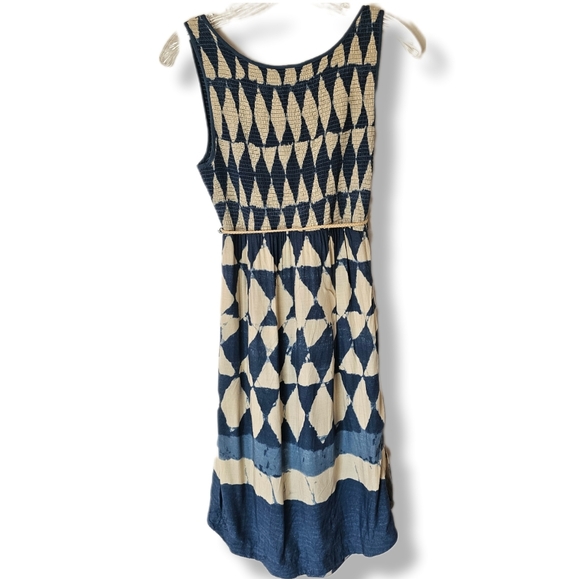 Maeve by Anthropologie Castalia Batik Midi Dress Size 4P - Picture 2 of 9
